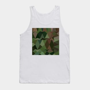 Castleton Green Abstract Low Polygon Background Tank Top